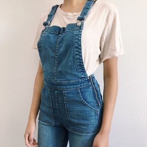 Madewell Crossback Skinny Overalls